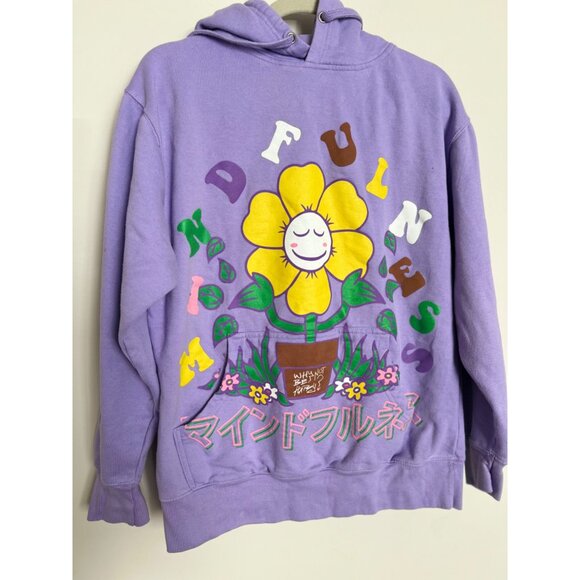 PacSun Purple Sunflower Hoodie - Size Medium - Picture 7 of 9